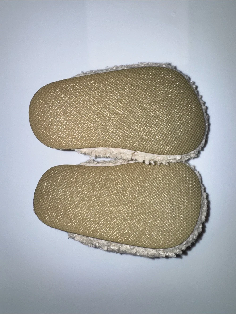 Carter's Soft Cream Sherpa Slip-On Baby Shoes